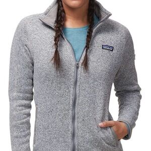 Patagonia Heather Gray Zip-Up Jacket